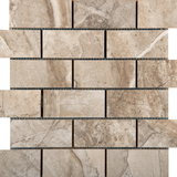 Eurasia - 2" x 4" on 13" X 13" Mesh Glazed Porcelain Tile by Emser - The Flooring Factory