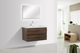 Sienna G Oak Single Sink Bathroom Vanity - The Flooring Factory