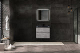 Le Mans Black Single Sink Bathroom Vanity - The Flooring Factory