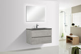 Le Mans Black Single Sink Bathroom Vanity - The Flooring Factory