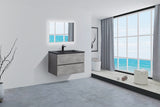 Le Mans Black Single Sink Bathroom Vanity - The Flooring Factory