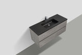 Le Mans Black Single Sink Bathroom Vanity - The Flooring Factory