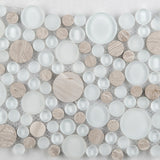 LUCENTE GLASS & STONE CIRCLE BLENDS™ - Glass Wall Tile & Mosaic Tile by Emser Tile - The Flooring Factory