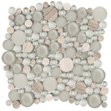 LUCENTE GLASS & STONE CIRCLE BLENDS™ - Glass Wall Tile & Mosaic Tile by Emser Tile - The Flooring Factory