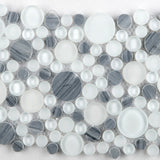 LUCENTE GLASS & STONE CIRCLE BLENDS™ - Glass Wall Tile & Mosaic Tile by Emser Tile - The Flooring Factory