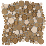 LUCENTE GLASS & STONE CIRCLE BLENDS™ - Glass Wall Tile & Mosaic Tile by Emser Tile - The Flooring Factory