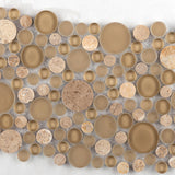 LUCENTE GLASS & STONE CIRCLE BLENDS™ - Glass Wall Tile & Mosaic Tile by Emser Tile - The Flooring Factory