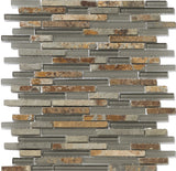 LUCENTE GLASS & STONE LINEAR BLENDS™ - Glass Wall Tile & Mosaic Tile by Emser Tile - The Flooring Factory
