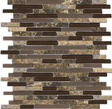 LUCENTE GLASS & STONE LINEAR BLENDS™ - Glass Wall Tile & Mosaic Tile by Emser Tile - The Flooring Factory