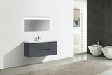Sienna Rock Gray Single Sink Bathroom Vanity - The Flooring Factory