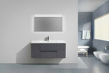 Sienna Rock Gray Single Sink Bathroom Vanity - The Flooring Factory