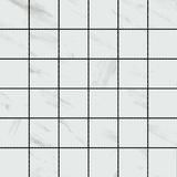 Serendra- 2"x 2" on 12" x 12" Mesh Mosaic Glazed Porcelain Tile by Emser - The Flooring Factory