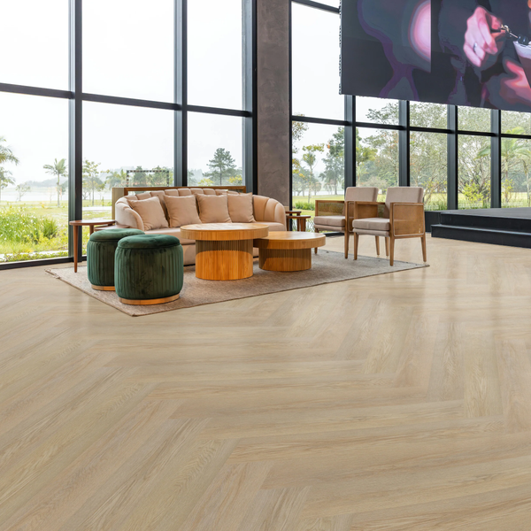 Troy Oak Herringbone- Waterproof Flooring by Wilson & Morgan - The Flooring Factory