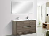 Arya Maple Gray Double Sink Bathroom Vanity - The Flooring Factory