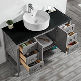 Potenza Grey Single Sink Bathroom Vanity - The Flooring Factory