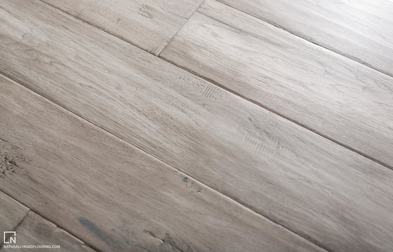 Gun Metal - Medallion Hickory Collection - Engineered Hardwood by Naturally Aged Flooring - The Flooring Factory