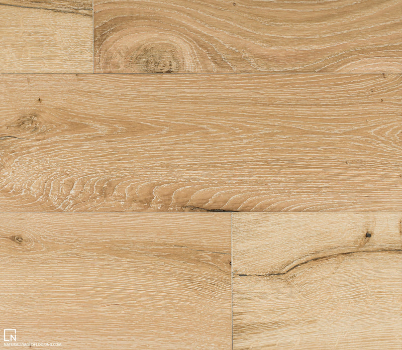 Snow Cap - Wirebrushed Series Collection - Engineered Hardwood by Naturally Aged Flooring - The Flooring Factory