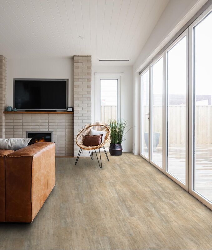 Travertine Blanc - Fusion Hybrid - 12x24" Waterproof Flooring by JH Freed & Sons - The Flooring Factory