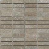 Copy of Brava- 1"x3" stacked on 13"x13" Mesh Glazed Porcelain Tile by Emser Tile - The Flooring Factory