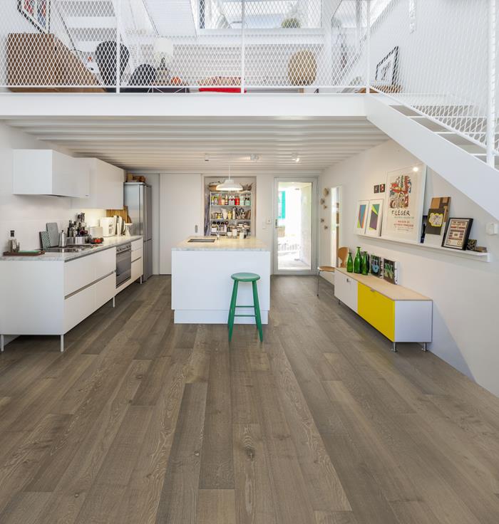 Nouveau Greige- Classic Nouveau Collection- Engineered Hardwood Flooring by KAHRS - The Flooring Factory