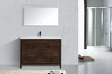 Arya Rose Wood Single Sink Bathroom Vanity - The Flooring Factory