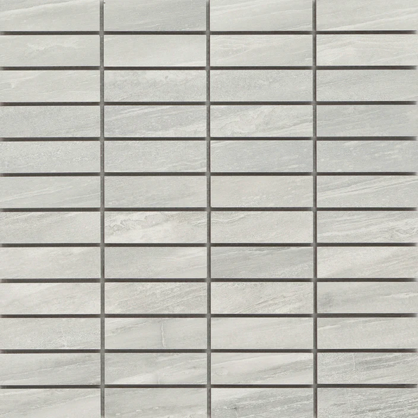 Technique- 1"x 3" Glazed Porcelain on a 12”x12” Mesh Mosaic Tile by Emser - The Flooring Factory