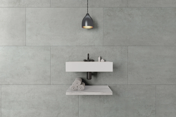 BB Metal- 24”x 47” Glazed Porcelain Tile by Emser - The Flooring Factory