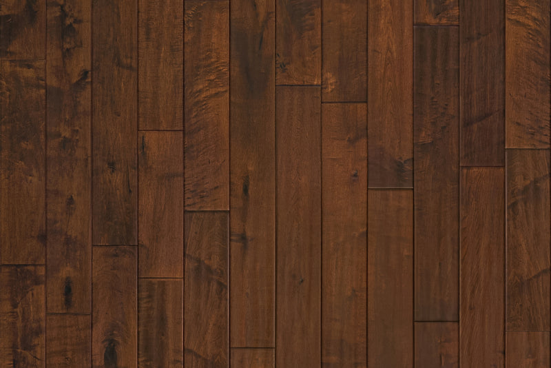 Maple Espresso - Garrison II Distressed - Engineered Hardwood Flooring by The Garrison Collection - The Flooring Factory