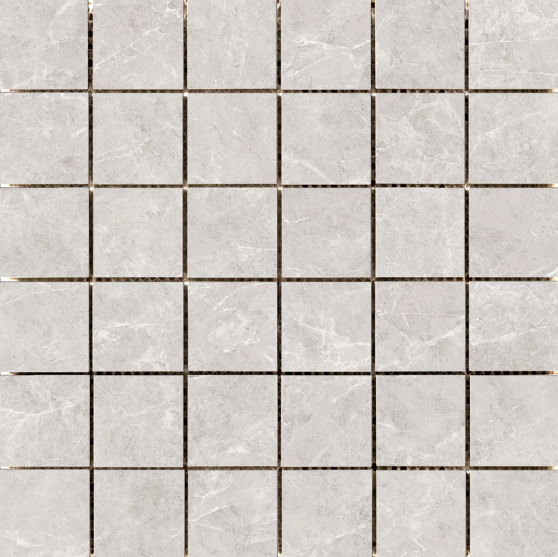 Havana- 2"x2" on 12" x 12" Mesh Mosaic Glazed Ceramic Tile by Emser - The Flooring Factory