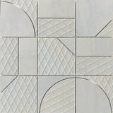 Ironworx- 12" x 12" Geometric Mesh Glazed Porcelain Tile by Emser - The Flooring Factory