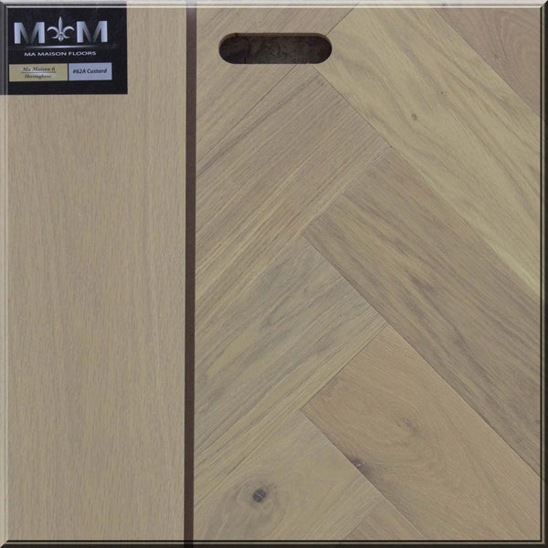 #62 Custard-Ma Maison 6 Herringbone Collection - Engineered Hardwood Flooring by Ma Maison - The Flooring Factory