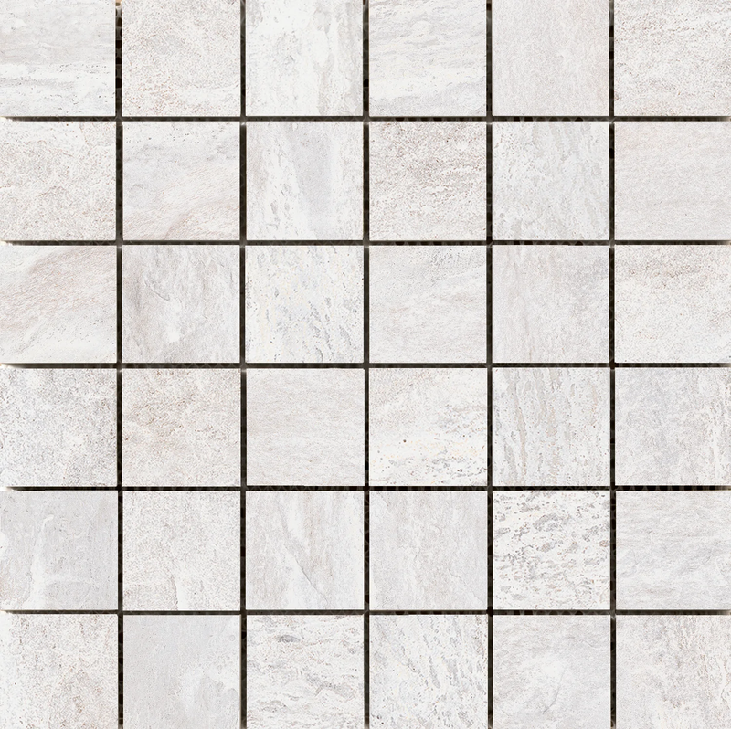 Milestone- 2"x2" on 12" X 12" Mosaic Mesh Glazed Porcelain Tile by Emser - The Flooring Factory