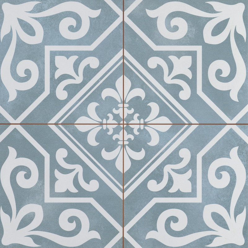 Nostalgia -  18”x 18” Glazed Ceramic Tile by Emser - The Flooring Factory