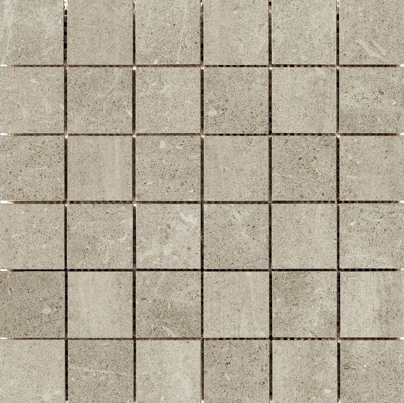 Potenza- 2"x 2"  Glazed Porcelain on a 12”x12” Mesh Mosaic Tile by Emser - The Flooring Factory