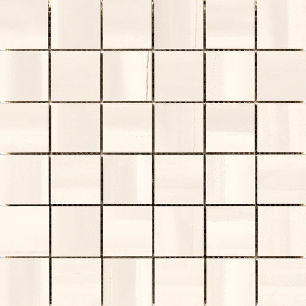 Silhouette- 2"x 2" on 13" x 13" Mesh Mosaic Glazed Porcelain Tile by Emser - The Flooring Factory