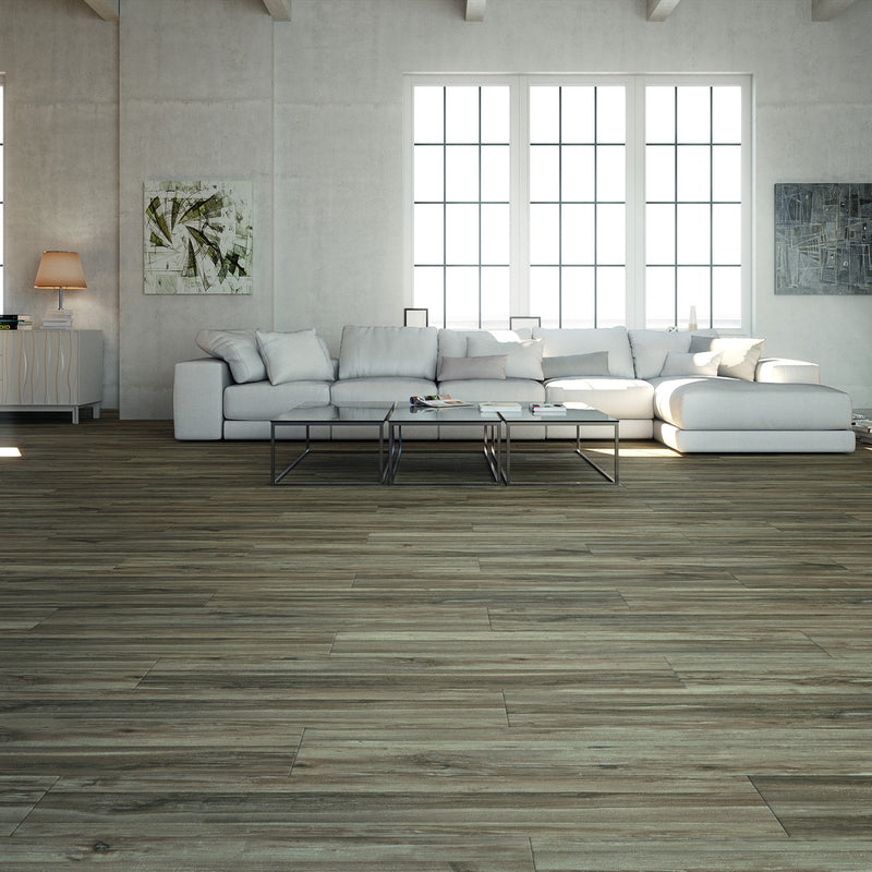 THEORY - 8" X 45" Glazed Porcelain Tile by Emser - The Flooring Factory