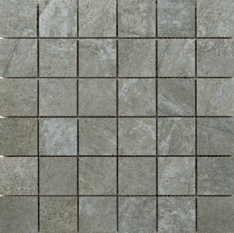 TROVATA - 2”X2” on 13" X 13" Mesh Mosaic Glazed Porcelain Tile by Emser - The Flooring Factory