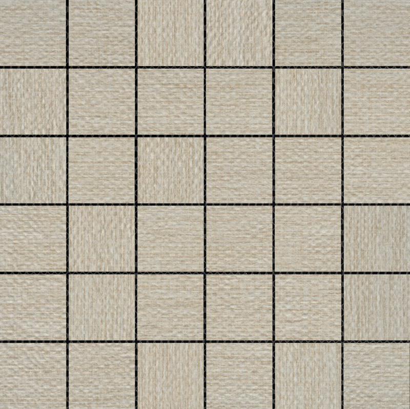 Jute- 2"x2" on 12" x 12" Mesh Mosaic Glazed Ceramic Tile by Emser - The Flooring Factory