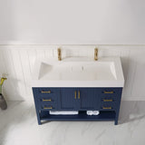 Pompei Royal Blue Single Sink Bathroom Vanity - The Flooring Factory