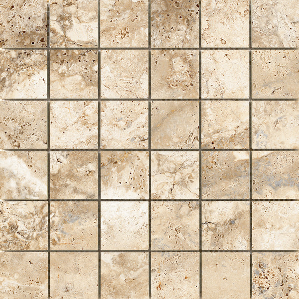 CABO - 2"x2" on 13" x 13" Mesh Mosaic Glazed Ceramic Tile by Emser - The Flooring Factory