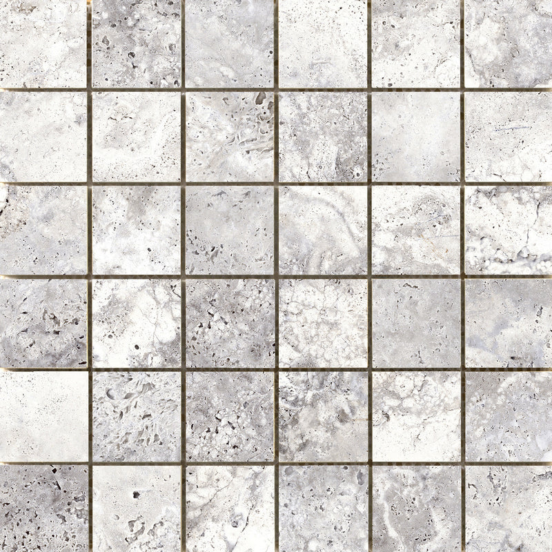 CABO - 2"x2" on 13" x 13" Mesh Mosaic Glazed Ceramic Tile by Emser - The Flooring Factory