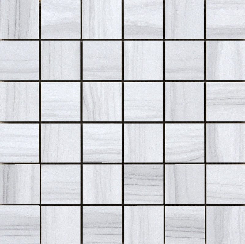CHRONICLE - 2" x 2" on 12”x 12” Mesh Mosaic Glazed Porcelain Tile by Emser - The Flooring Factory