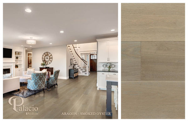 Smoked Oyster-Palacio Aragon Collection - Engineered Hardwood Flooring by Mission Collection - The Flooring Factory