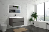 Sienna Rock Gray Single Sink Bathroom Vanity - The Flooring Factory