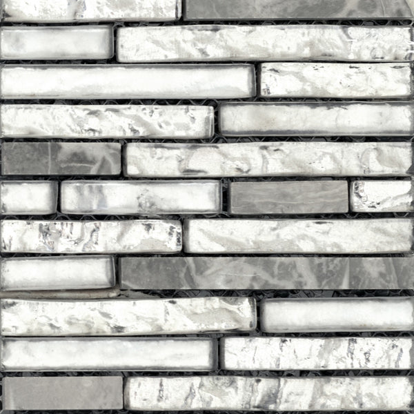 VISTA GLASS & STONE LINEAR BLENDS™ -  Glass & Stone Mosaic Tile by Emser Tile - The Flooring Factory